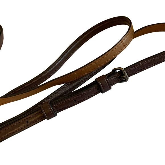 COACH LEGACY Jacquard/Leather Oxblood Burgundy Pouch Crossbody - Picture 12 of 12